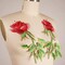 1 Red 9.5" Rose Flower Patch Iron On Embroidery Applique for Jackets Bags Jeans Clothing